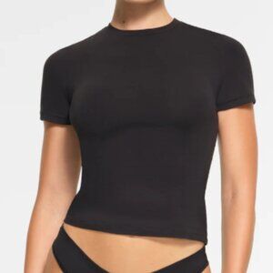 Black SKIMS Cotton Jersey Tee shirt